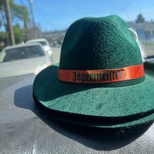 Jägermeister Green Felt Fedora Hat